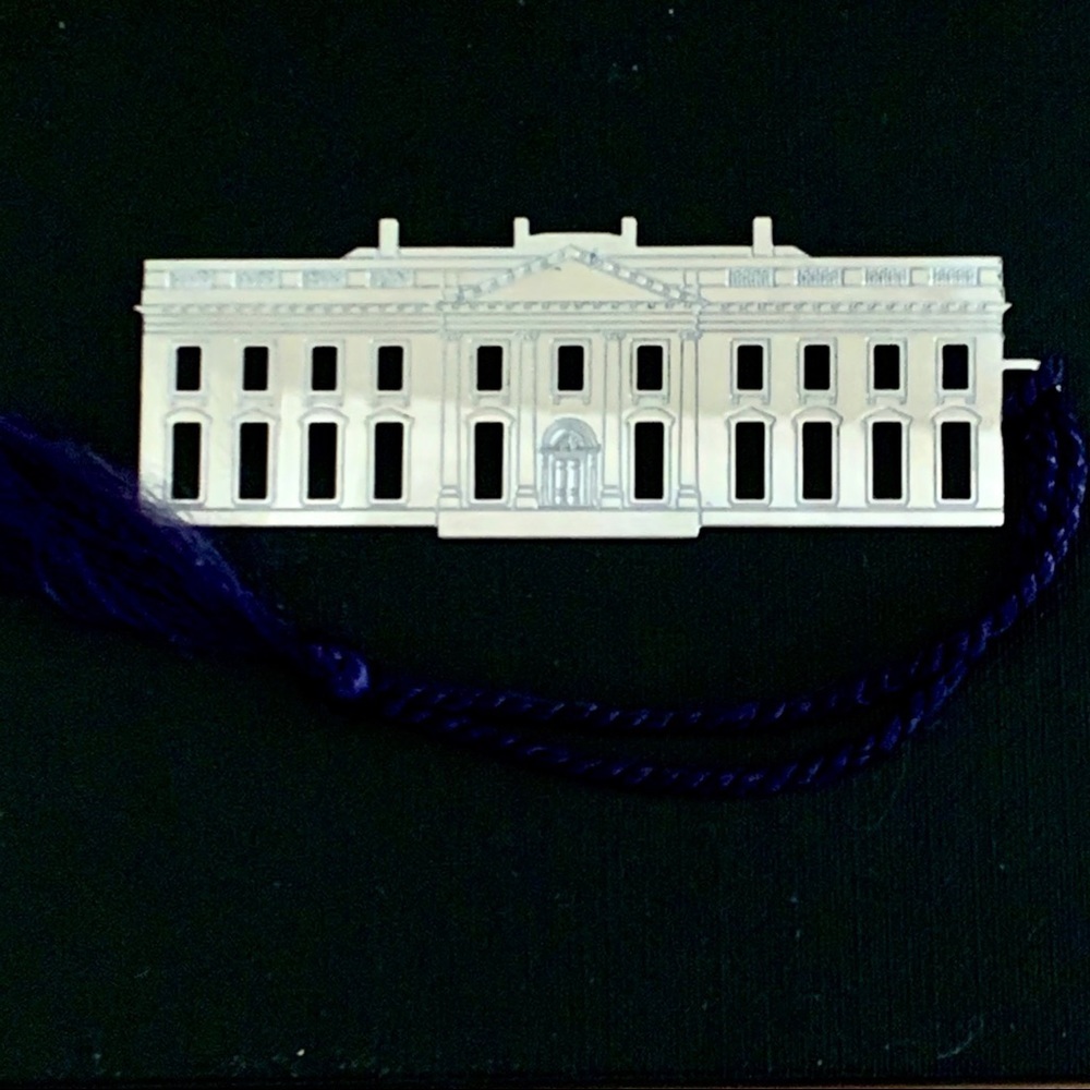 THE WHITE HOUSE Silver Tone Bookmark Tassle Washington D.C. Reading Books - Picture 2 of 9